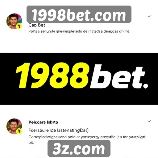 Opiniões de usuários sobre o 1998bet.com